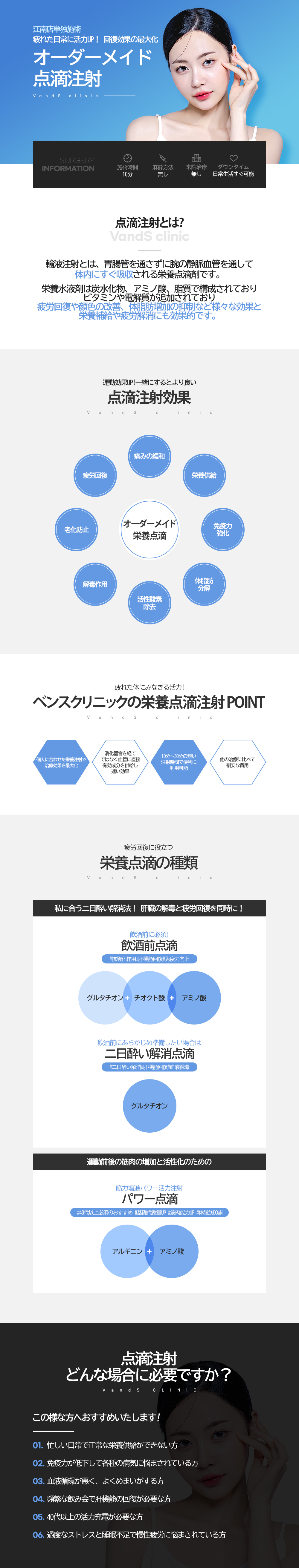飲酒前後/運動前後のオススメ点滴 施術案内画像1
