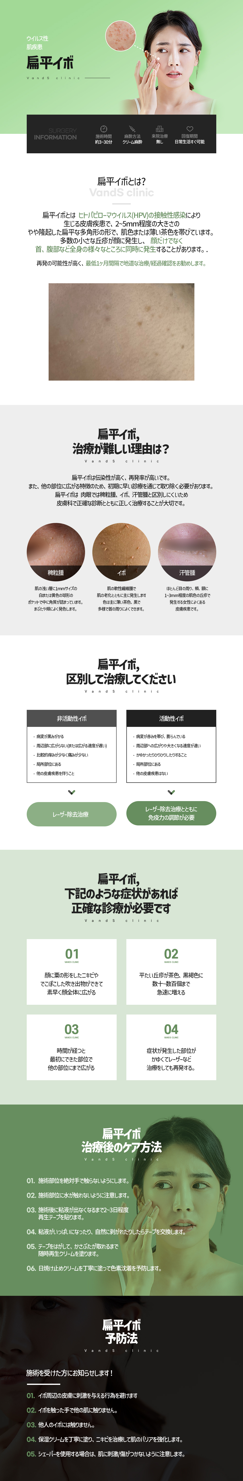 扁平イボ除去 施術案内画像1